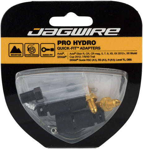 Jagwire Pro Quick-Fit Adapters for Hydraulic Hose - Fits SRAM DB5, Guide, and Level, and Avid Elixir, Trail, and XX