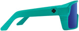 SPY+ Monolith Sunglasses - Matte Teal, Happy Gray Green with Dark Blue Spectra Mirror Lenses