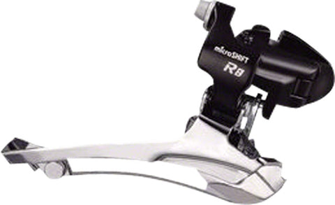 microSHIFT R8 Front Derailleur 7/8-Speed Double, 52T Max, 31.8/34.9 Band Clamp, Shimano Compatible