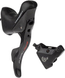 Campagnolo Super Record Ergopower Hydraulic Brake/Shift Lever and Disc Caliper - Right/Rear, 12-Speed, 140mm Flat Mount Caliper, Black