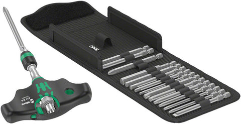 Wera Kraftform Kompakt 400 RA T-Handle Ratchet Set 1 - 17 Pieces