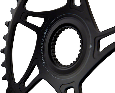 RaceFace Bosch G4 Direct Mount Hyperglide+ eMTB Chainring (52mm Chainline) - 36t, Steel, Requires Shimano 12-speed HG+ Chain, Black