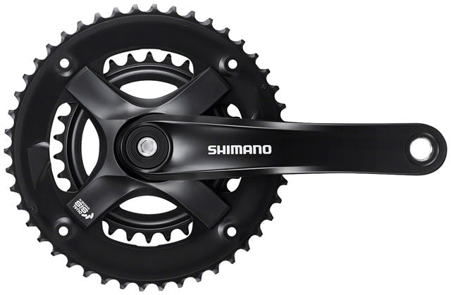 Shimano FC-TY-501-2 Crankset - 170mm, 7/8-Speed, 46-30t, Riveted, Square Taper JIS Spindle Interface, Black