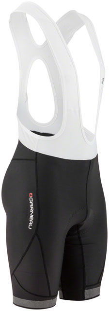 Garneau CB Neo Power Bib Shorts - Black/White, Large, Men's