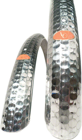 Velo Orange Hammered 700c x 45 Fender Set: Polished Silver (700c x 25- 35)