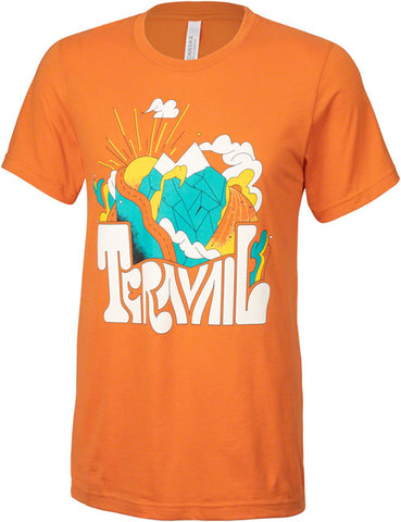 Teravail Daydreamer T-shirt - Burnt Orange/Yellow/Emerald/Cream, X-Small