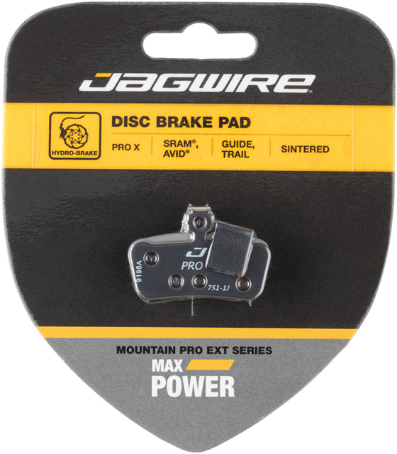 Jagwire Mountain Pro Extreme Sintered Disc Brake Pads for SRAM Guide RSC, RS, R, Avid Trail