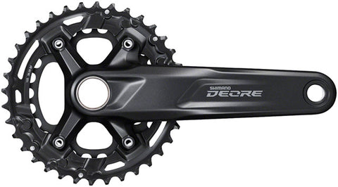 Shimano Deore FC-M4100-2 Crankset - 175mm, 10-Speed, 36/26t, 96/64 BCD, For 48.8mm Chainline, Black