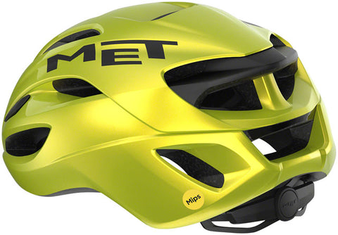 MET Rivale MIPS Helmet - Lime Yellow Metallic, Glossy, Medium