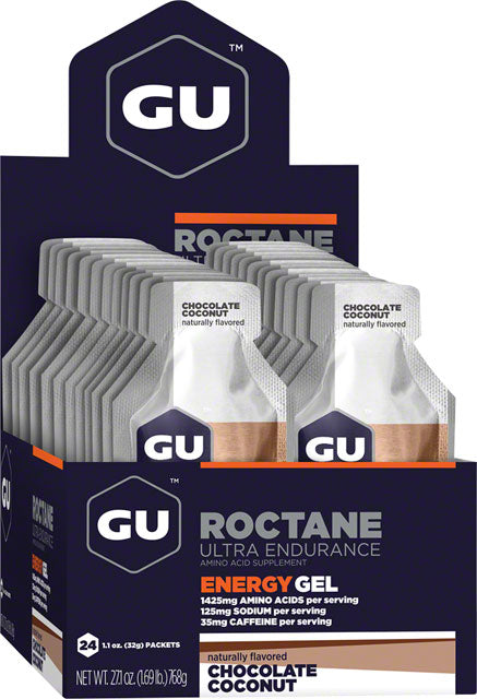 GU Roctane Energy Gel - Chocolate Coconut, Box of 24