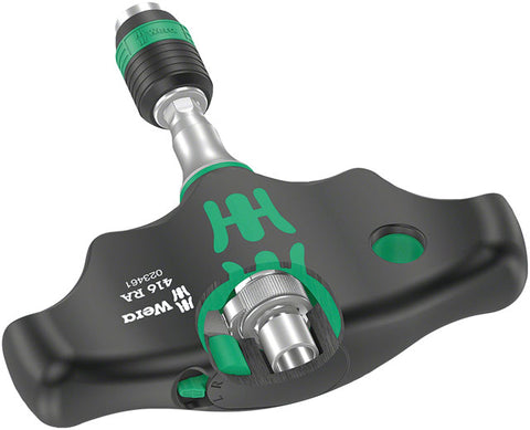 Wera 416 RA T-Handle Screwdriver - Ratchet Function, Rapidaptor Quick-Release Chuck