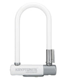 Kryptonite Krypto Series 2 Mini-7 U-Lock - 3.25 x 7", Keyed, White, Includes bracket