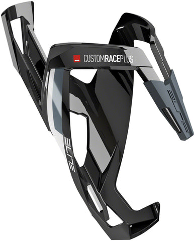 Elite SRL Custom Race Plus Water Bottle Cage - Glossy Black/White