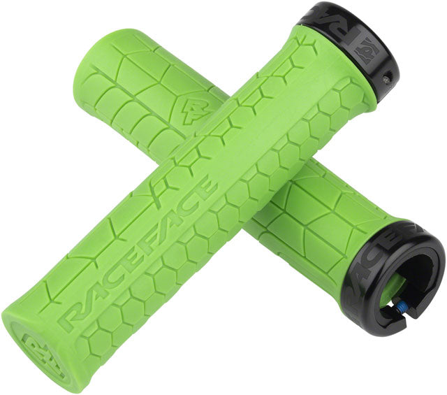 RaceFace Getta Grips - Green, Lock-On, 33mm