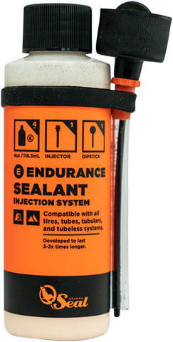Orange Seal Endurance Tubeless Tire Sealant with Twist Lock Applicator - 4oz