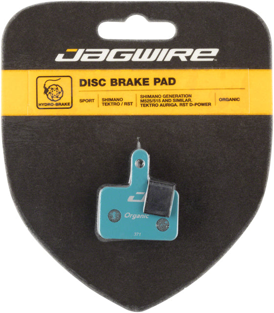 Jagwire Sport Organic Disc Brake Pads - For Shimano Acera M3050, Alivio M4050, and Deore M515/M515-LA/M525/T615