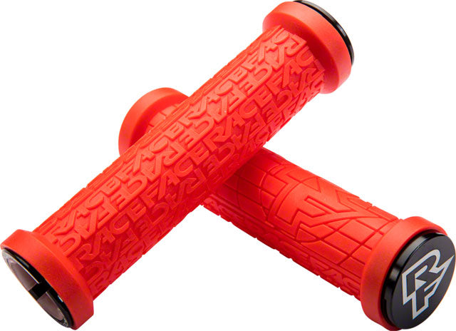 RaceFace Grippler Grips - Red, Lock-On, 30mm