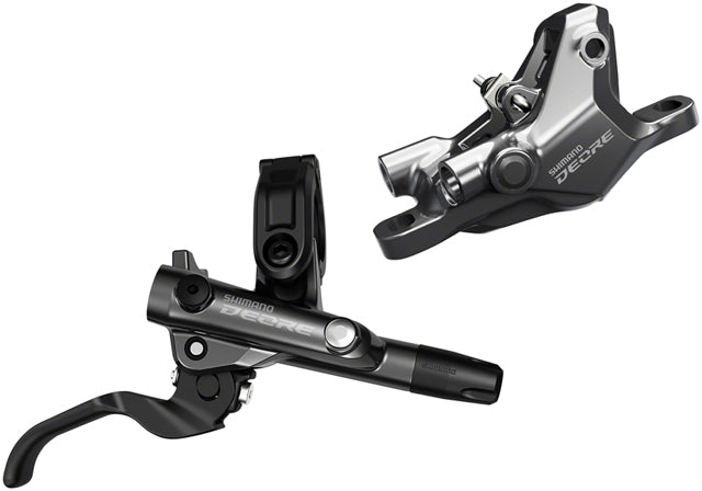 Shimano Deore BL-M6100/BR-M6100 Disc Brake and Lever - Rear, Hydraulic, Resin Pads, Gray