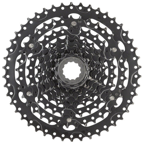 microSHIFT ADVENT Cassette - 9 Speed, 11-46T, ED Black, Hardened Steel Cogs