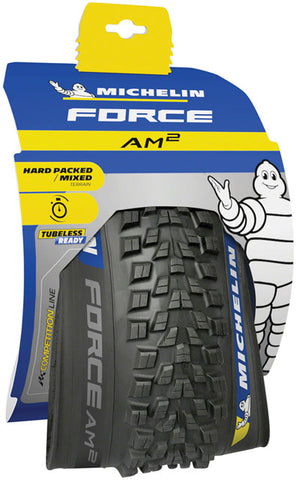 Michelin Force AM2 Tire - 27.5 x 2.6, Tubeless, Folding, Black, Competition
