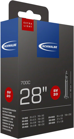 Schwalbe Extra Light Tube - 700 x 18 - 25mm, 40mm Presta Valve