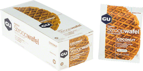 GU Energy Stroopwafel - Coconut, Box of 16