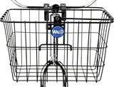 Wald 3133 Front Quick Release Basket with Bolt-On Mount: Gloss Black
