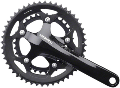Shimano Tiagra FC-R460 Crankset - 175mm, 10-Speed, 48/34t, 110 BCD, Hollowtech II Spindle Interface, Black