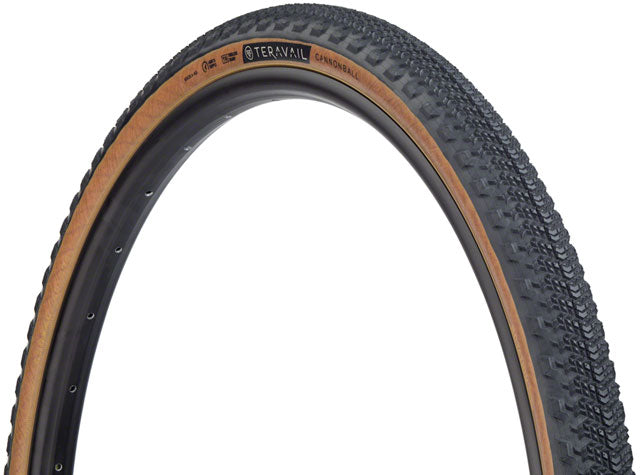 Teravail Cannonball Tire - 650b x 40, Tubeless, Folding, Tan, Light and Supple