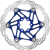 Hope Floating Disc Brake Rotor - 180mm, 6-Bolt, Blue