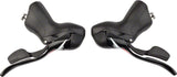microSHIFT R10 Drop Bar Shift Lever Set - 2 x 10-Speed, Shimano Compatible, Black