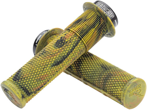 DMR DeathGrip Flanged Grips - Thick, Lock-On, Camo