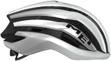 MET Trenta 3K Carbon MIPS Helmet - White/Silver Metallic, Matte, Small