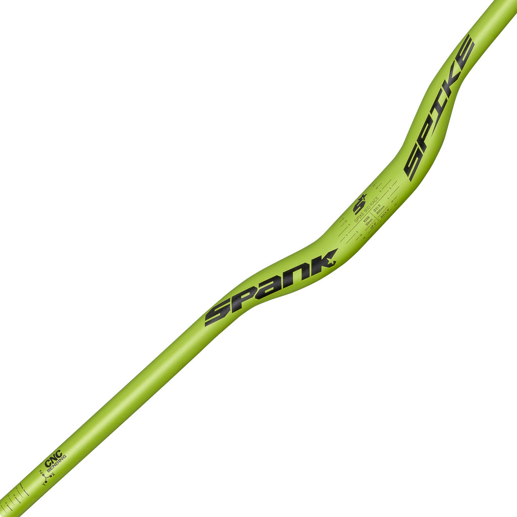 Spank Spike Race Bars 800mm Wide, 30mm Rise, 31.8mm Clamp Matte Green