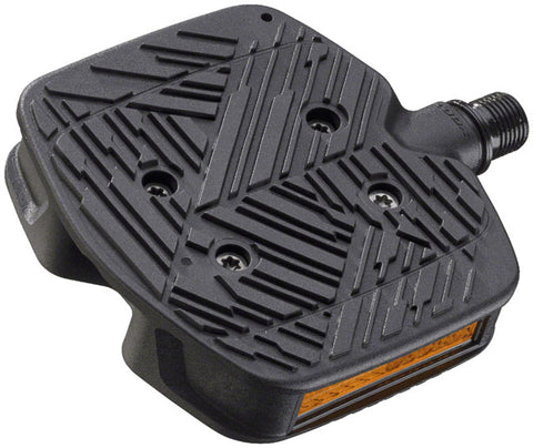LOOK GEO TREKKING GRIP Pedals - Single Side Clipless with Platform, Chromoly, 9/16