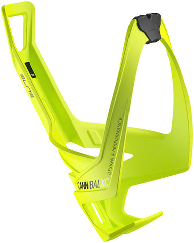 Elite SRL Cannibal XC Water Bottle Cage: Yellow Flou/Black Graphic