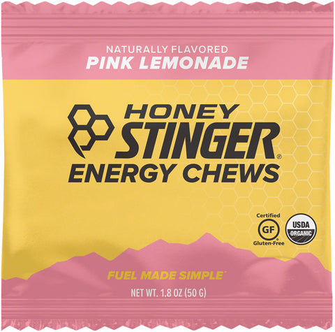 Honey Stinger Organic Energy Chews - Pink Lemonade, Box of 12