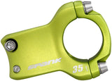 Spank Spike Race 2 Stem - 35mm, 31.8 Clamp, +/-0, 1 1/8", Aluminum, Green