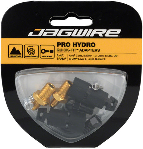 Jagwire Pro Quick-Fit Adapters for Hydraulic Hose - Fits SRAM Guide and Level, and Avid Code, DB, Elixir, and Juicy