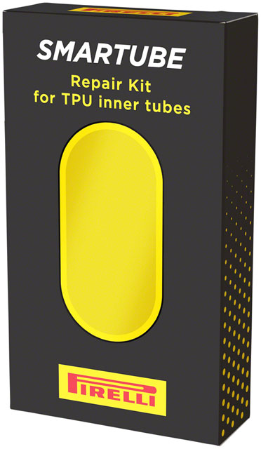 Pirelli SmarTUBE Patch Kit - 10 Patches with Glue, Yellow, Black Valve