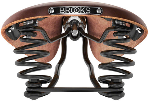 Brooks Flyer Saddle - Steel, Antique Brown