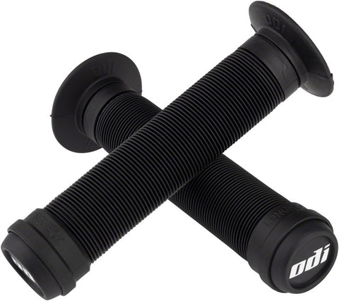 ODI Longneck ST Grips - Black, Flange