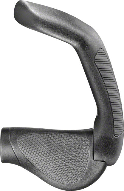 Ergon GP5 Grips - Black/Gray, Lock-On, Gripshift, Small