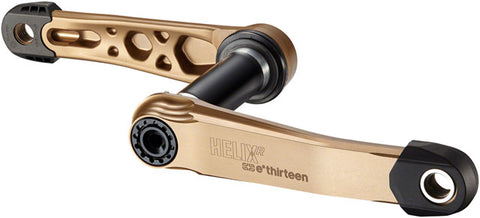 e*thirteen Helix R Crankset - 175mm, 73mm, 30mm Spindle with e*thirteen P3 Connect Interface, Bronze
