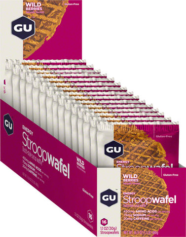 GU Energy Stroopwafel - Wild Berry, Box of 16