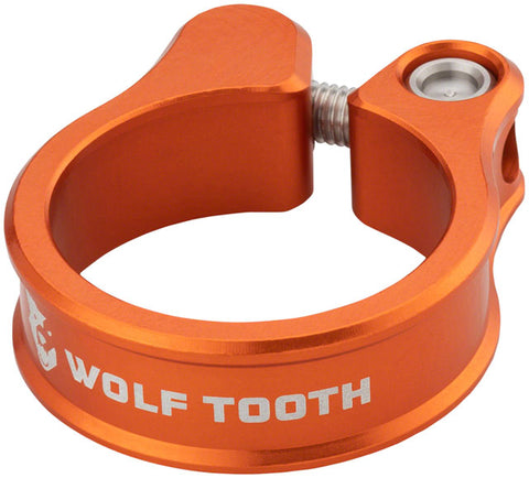 Wolf Tooth Seatpost Clamp - 28.6mm, Orange