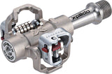Xpedo M-Force 8 Pedals - Dual Sided Clipless, Titanium , 9/16", Silver