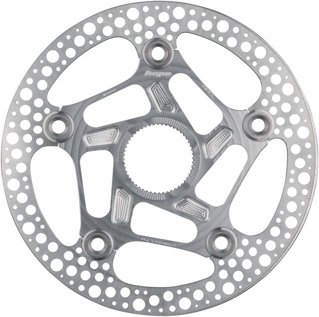 Hope RX Disc Rotor - 160mm, Center-Lock, Silver