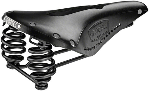 Brooks Flyer Saddle - Steel, Carved Black