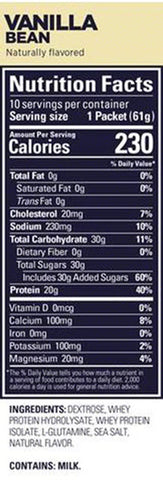 GU Roctane Recovery Drink Mix: Vanilla Bean, 10 Pack